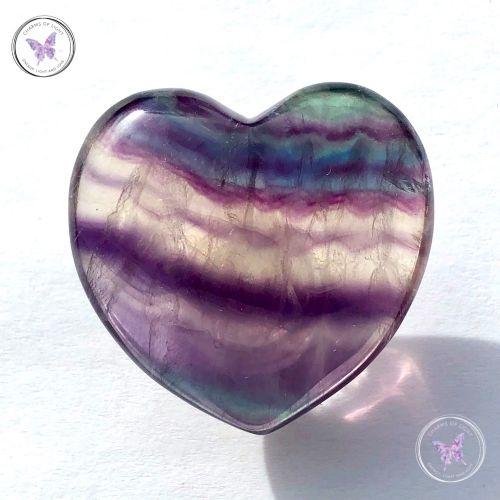 Fluorite Gemstone Crystal Heart